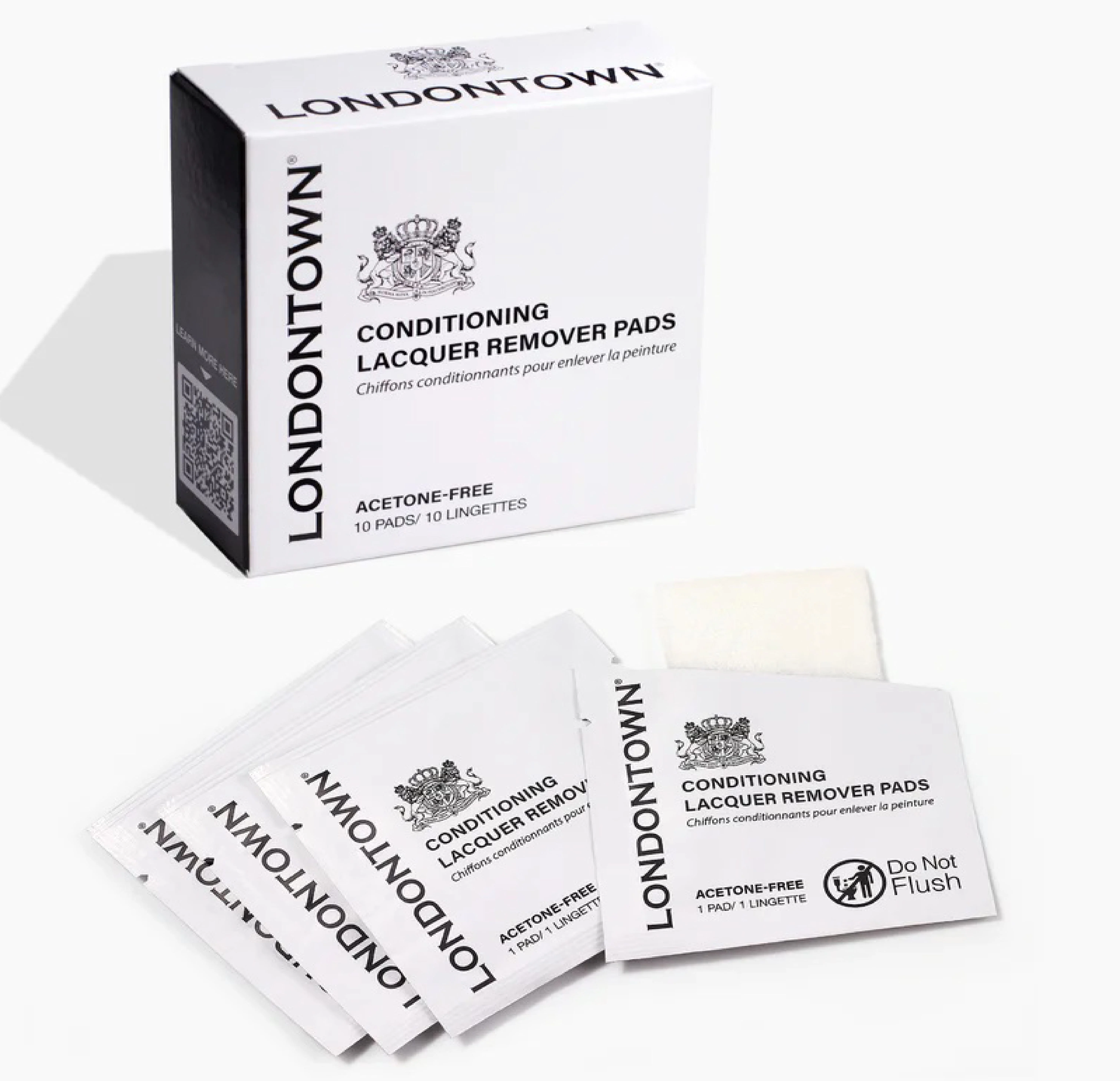 Conditioning Lacquer Remover Pads / Увлажняющие салфетки для снятия лака, 10 шт