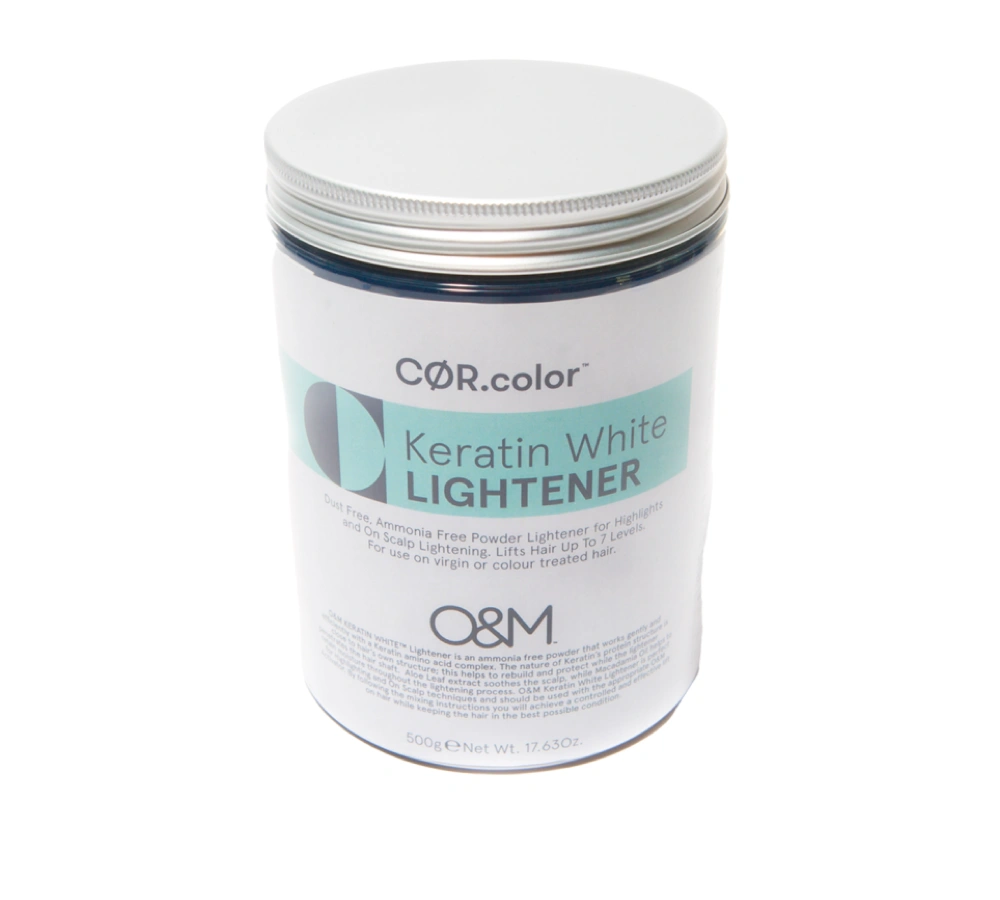 Белая осветляющая пудра COR.color с кератином, 1000г