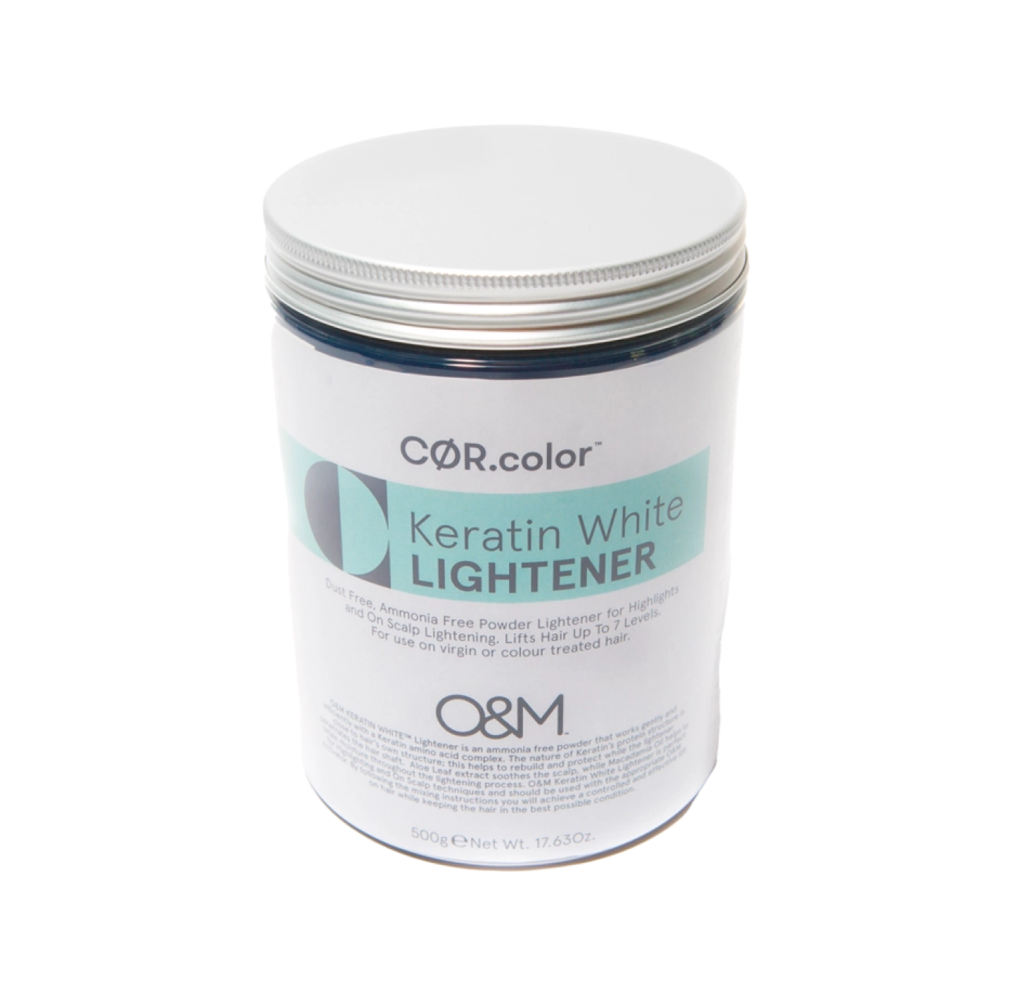 Белая осветляющая пудра COR.color с кератином, 500г