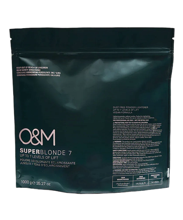 O&M SUPER BLONDE Level 7 Powder Lightener