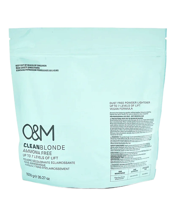 O&M CLEAN BLONDE Ammonia Free Powder Lightener